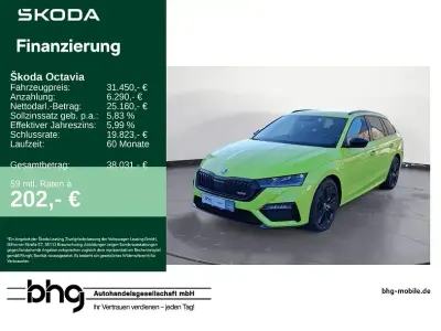 Brugt Skoda Octavia RS 245 HK (180 kW) 2024 Grøn Stationcar