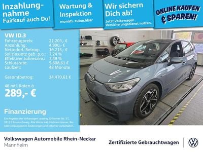 Second-hand VW ID.3 Pro 106 kW (145 CP) 2022 Albastru Hatchback