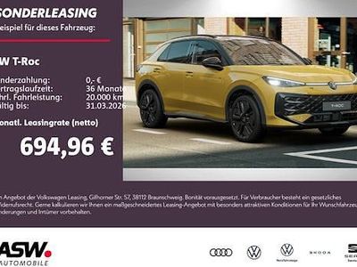 Neu VW T-Roc R-line 150 PS (110 kW) 2026 Gelb SUV