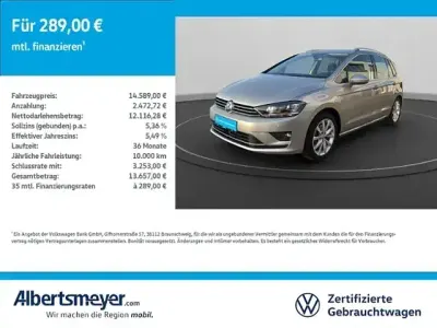 Gebraucht VW Golf Sportsvan Highline 150 PS (110 kW) 2014 Silber Van / Kleinbus