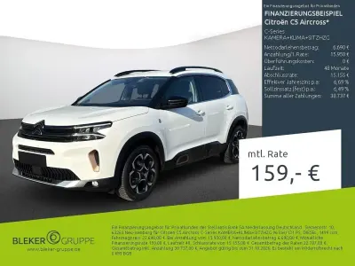Gebraucht Citroën C5 Aircross 131 PS (96 kW) 2023 Lack weiss banquise/typ aussenverkleidung spiegel flach standard SUV