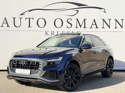 Gebraucht Audi Q8 S-Line 340 PS (250 kW) 2021 Navarrablau metallic SUV