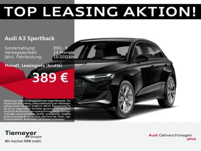 Używany Audi A3 Sport 204 KM (150 kW) 2025 Czarny Sedan/Limuzyna
