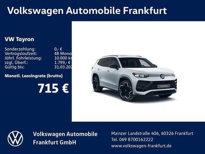 Neu VW Tayron R-line 204 PS (150 kW) 2026 Silber SUV