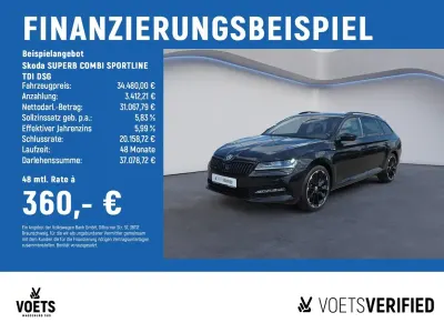 Gebraucht Skoda Superb SportLine 200 PS (147 kW) 2023 Schwarz Kombi