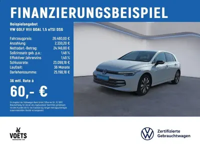 Gebraucht VW Golf VIII Goal 150 PS (110 kW) 2025 Weiß Limousine