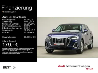 Gebraucht Audi Q3 Sportback S-Line 150 PS (110 kW) 2025 Navarrablau metallic SUV