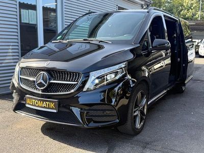 Schwarz Gebraucht 2021 Mercedes V300 AMG line Van / Kleinbus | 53.500 €