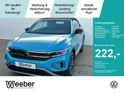 Nowe VW T-Roc Cabriolet 116 KM (85 kW) 2025 Niebieski Kabriolet