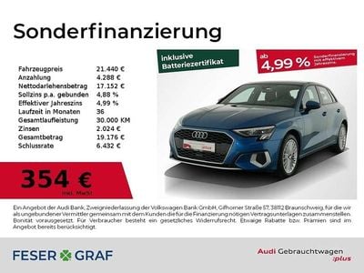Gebraucht Audi A3 Advanced 150 PS (110 kW) 2022 Blau Limousine