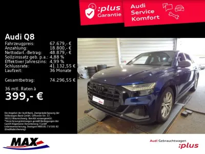 Brugt Audi Q8 S-Line 286 HK (210 kW) 2023 Blå SUV