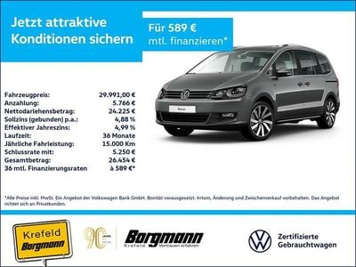Gebraucht VW Sharan Join 150 PS (110 kW) 2019 Grau / indiumgrau Van / Kleinbus