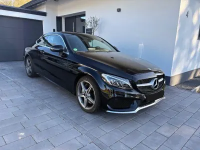 Brugt Mercedes C200 AMG line 184 HK (135 kW) 2016 Sort Coupe