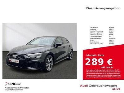 Mythosschwarz metallic Gebraucht 2024 Audi S3 Ambiente Limousine | 46.880 € (Teuer)