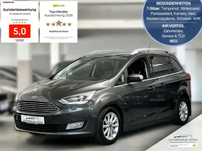 Gebraucht Ford Grand C-Max Titanium 125 PS (91 kW) 2016 Grau Van / Kleinbus