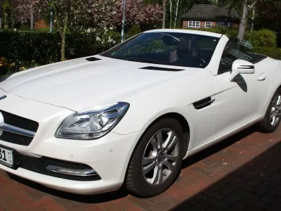 Gebraucht Mercedes SLK200 184 PS (135 kW) 2011 Weiß Cabrio