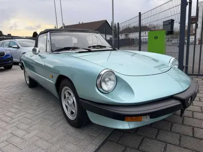 Gebraucht Alfa Romeo Spider 126 PS (92 kW) 1984 Grünblau Cabrio
