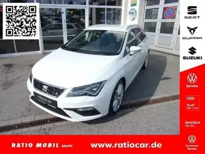 Gebraucht Seat Leon FR 150 PS (110 kW) 2018 Glacial/nevada weiss metallic Kombi