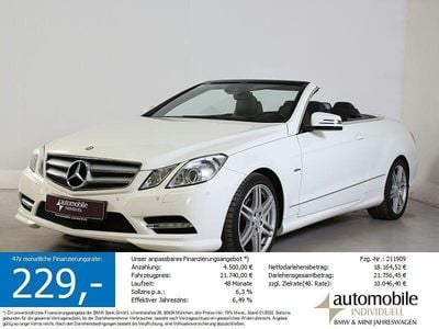 Gebraucht Mercedes E350 AMG 306 PS (225 kW) 2012 Calcite white Cabrio