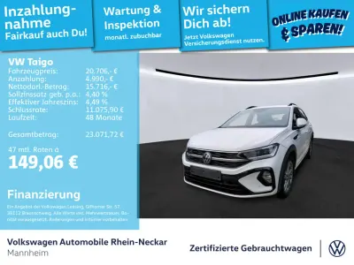 Brugt VW Taigo R-line 150 HK (110 kW) 2022 Hvid SUV