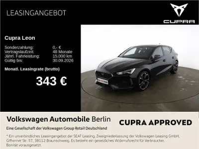 Używany Cupra Leon VZ 300 KM (220 kW) 2023 Czarny Sedan/Limuzyna