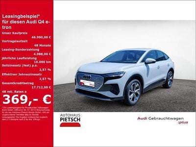 Gebraucht Audi Q4 Sportback e-tron Advanced 210 kW (286 PS) 2024 Gletscherweiß metallic SUV