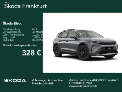 Neu Skoda Elroq Essence 150 kW (204 PS) 2026 Grün SUV
