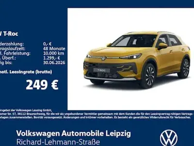Ny VW T-Roc Style 116 HK (85 kW) 2025 Gul SUV