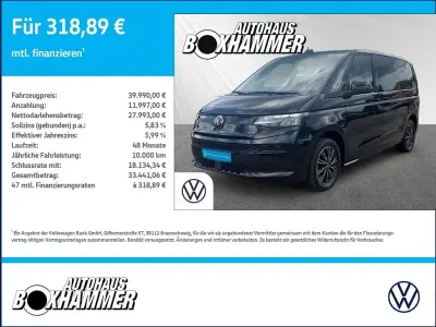 Gebraucht VW Multivan Basis 136 PS (100 kW) 2021 Schwarz Van / Kleinbus