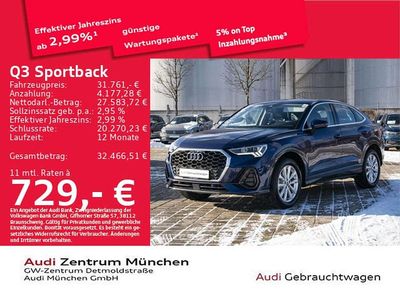 Navarrablau metallic Gebraucht 2022 Audi Q3 SUV | 31.761 € (Teuer)