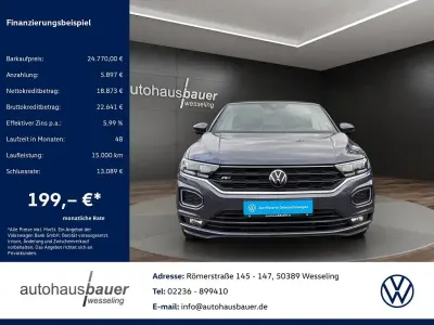 Gebraucht VW T-Roc Cabriolet R-line 150 PS (110 kW) 2021 Rauchgrau Cabrio
