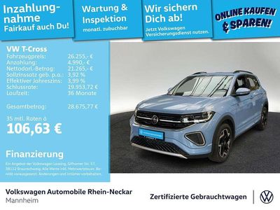 Usata VW T-Cross R-line 116 CV (85 kW) 2025 Blu SUV