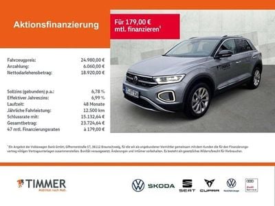Gebraucht VW T-Roc Style 150 PS (110 kW) 2024 Silber SUV