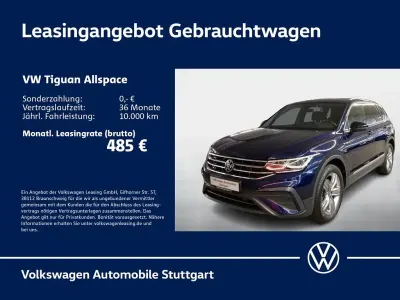 Gebraucht VW Tiguan Allspace Life 200 PS (147 kW) 2023 Atlantic blue metallic SUV