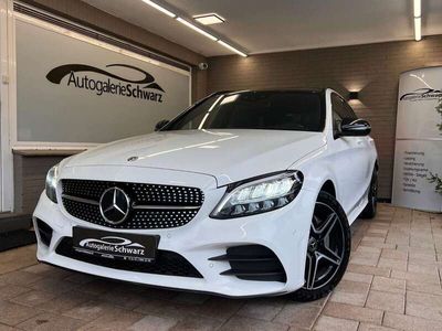 gebraucht Mercedes C220 d T 4M 9G AMG-LINE NIGHT DIST+COM RKAM PANO