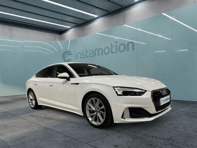 Gebraucht Audi A5 Sportback Advanced 245 PS (180 kW) 2020 Weiß Kleinwagen