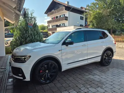 Gebraucht VW Tiguan Allspace Highline 200 PS (147 kW) 2021 Weiß SUV
