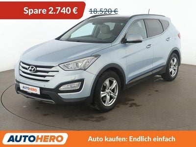 Gebraucht Hyundai Santa Fe Premium 197 PS (144 kW) 2014 Blau SUV