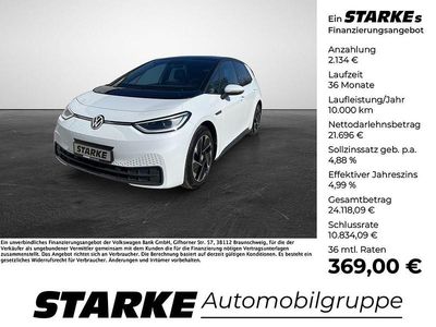 Gebraucht VW ID.3 Pro Performance 150 kW (204 PS) 2022 Grau (mondsteingrau) Kleinwagen