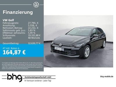Gebraucht VW Golf VIII Life 150 PS (110 kW) 2025 Schwarz Limousine