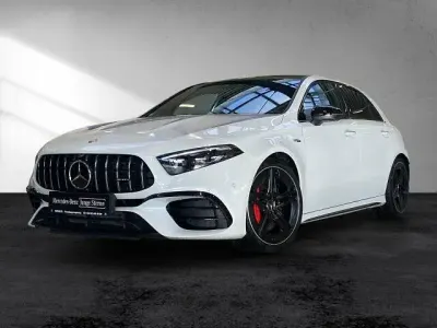Gebraucht Mercedes A45 AMG AMG 421 PS (309 kW) 2023 Weiß (digitalweiß) Kleinwagen