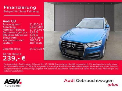 Gebraucht Audi Q3 Design 150 PS (110 kW) 2018 Hainanblau metallic SUV