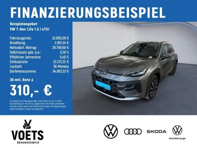 Gebraucht VW T-Roc Life 116 PS (85 kW) 2026 Grau SUV