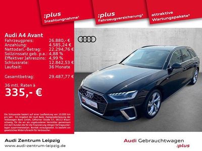 Gebraucht Audi A4 S-Line 150 PS (110 kW) 2023 Mythosschwarz metallic Kombi