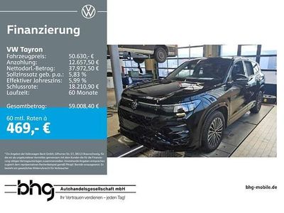 Gebraucht VW Tayron R-line 193 PS (141 kW) 2025 Grenadillschwarz metallic SUV