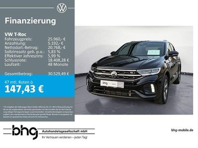 Gebraucht VW T-Roc R-line 116 PS (85 kW) 2025 Schwarz SUV