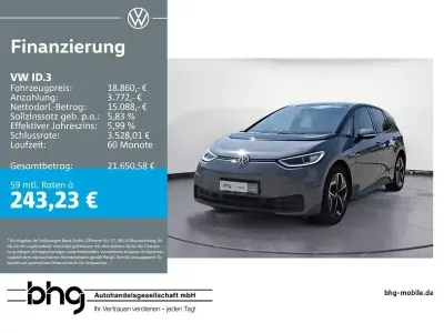 Brugt VW ID.3 Pure 110 kW (150 HK) 2022 Grå Hatchback