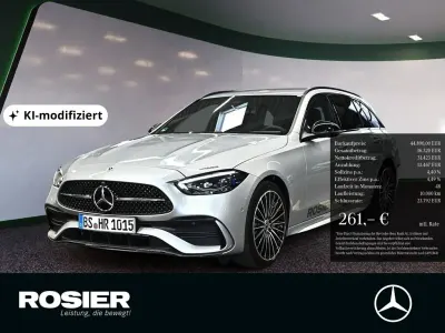 Gebraucht Mercedes C220 AMG line 197 PS (144 kW) 2026 Silber / hightechsilber Kombi