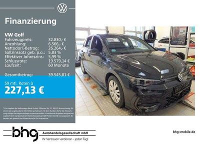 Gebraucht VW Golf VIII R-line 150 PS (110 kW) 2025 Schwarz Limousine