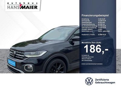 Deep black perleffekt Gebraucht 2022 VW T-Cross Style SUV | 22.899 € (Fairer Preis)
